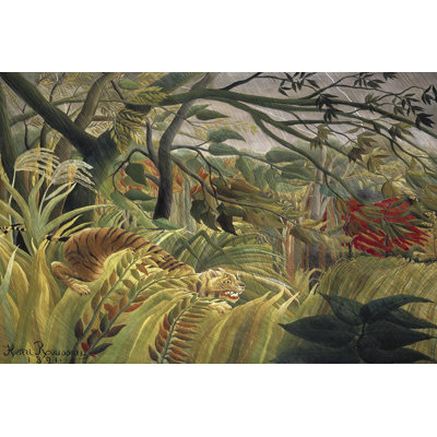 «Barandiaran Rousseau's Jungle V» sur toile par Henri Rousseau