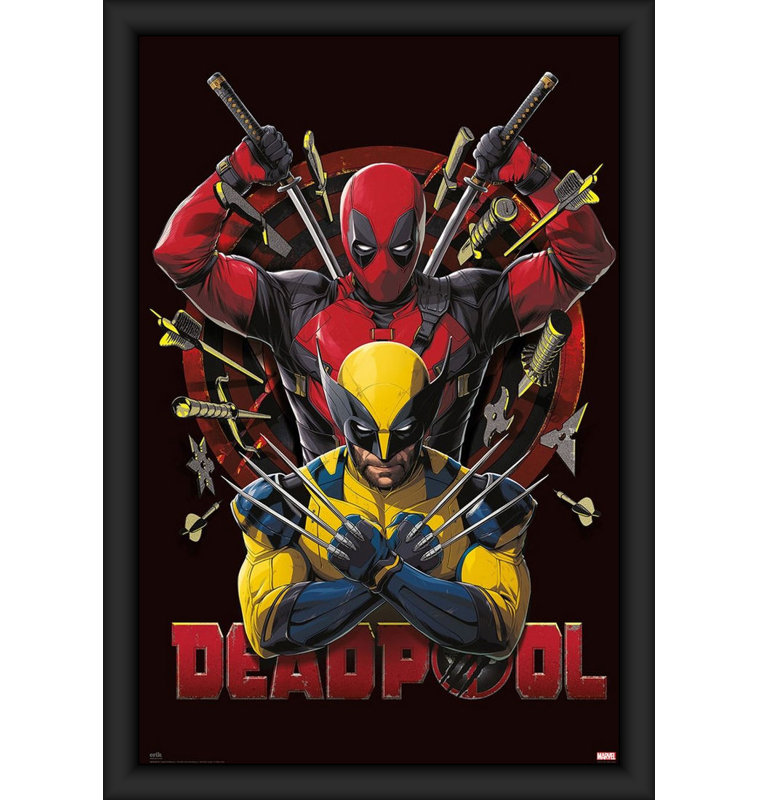 Affiche d'art encadrée en bois avec verre plexiglas - 24 po x 36 po