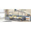 Lit plateforme simple avec trois tiroirs de rangement