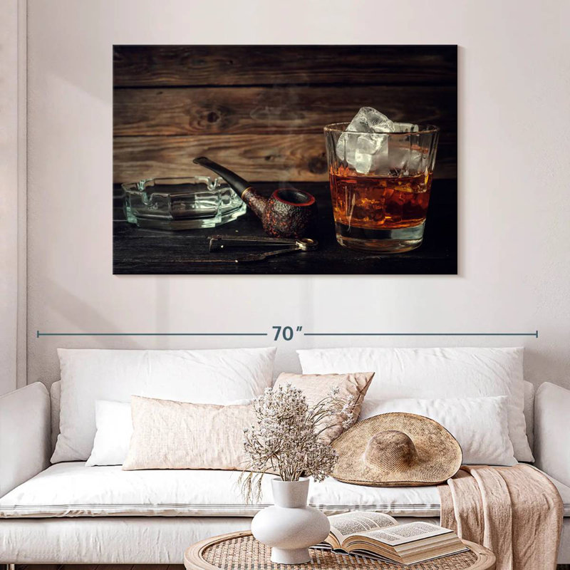 Yarlin Whiskey And Pipe, 24" H x 36" W