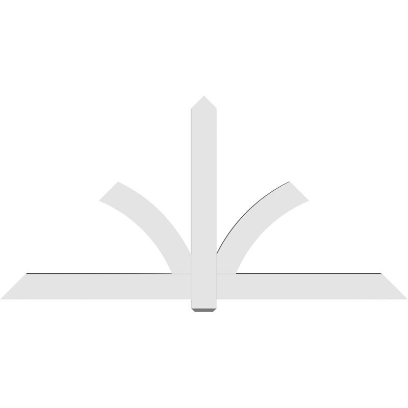Support pour pignon en PVC Redmond, H 48 po x l 96 po (pas: 12/12), P 4 po x F 6 po
