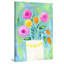 «Flowers White Vase» par Jill Lambert, reproduction sur toile tendue-17682665