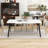 Jatarius Porcelain Dining Table with White Ceramic Tabletop-1538305465