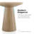 Round Solid Wood Base End Table-1021493189
