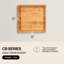 John Boos Chef's Collection Edge Grain 1.75" Maple Cutting Board with Groove-32567537