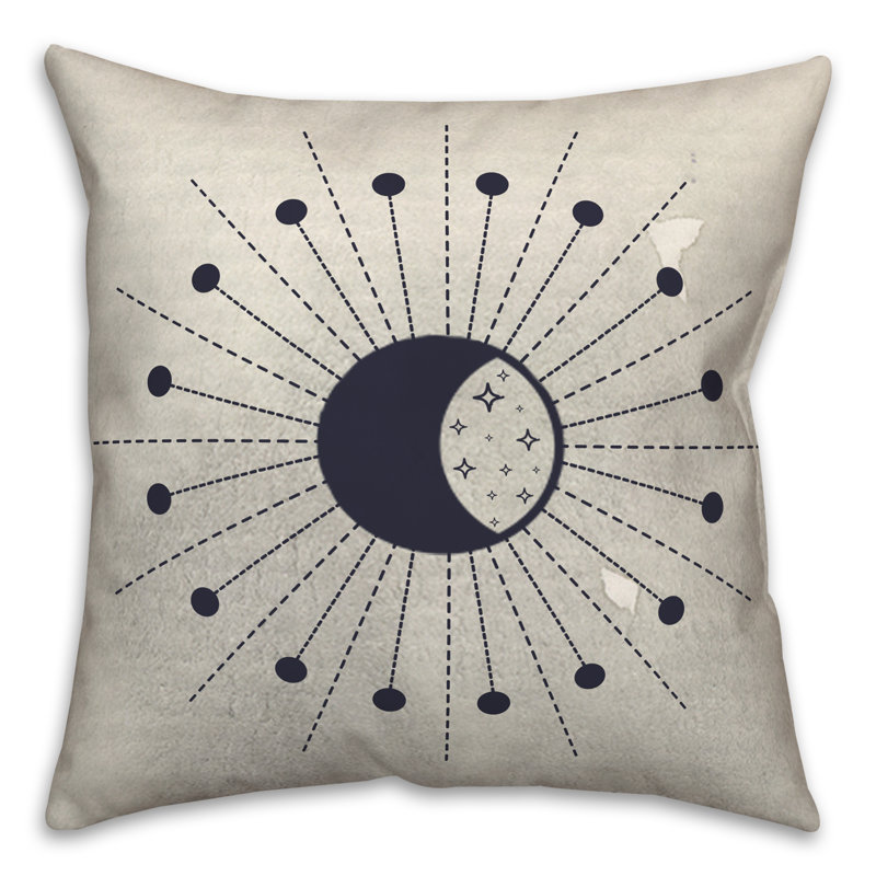  Housse et insert de coussin carré Shining Moon Phase 2, 16 po x 16 po
