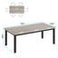 Metal Base Dining Table-1380016523