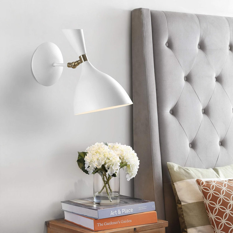Retro Led Wall Sconce, 10 Inch Iron Fixture With Energy-Saving Bulbs, Mid-Century Modern Design For Living Room, Bedroom, Or Bathroom