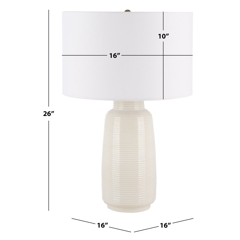 Lampe de table beige Tyrina