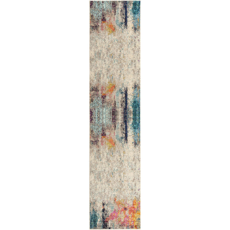 Patrocinia Abstract Indoor Rug, Runner 2'7" x 12'