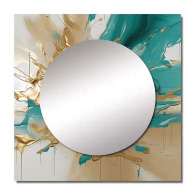 Sefton - Abstract Marble Large Square Mirror Wall Decor For Bedroom