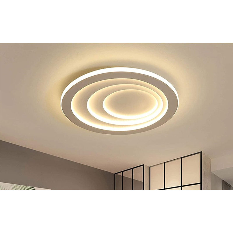 Kupang 19.7" Modern Acrylic Ceiling Light (Warm Light Without Remote Control)