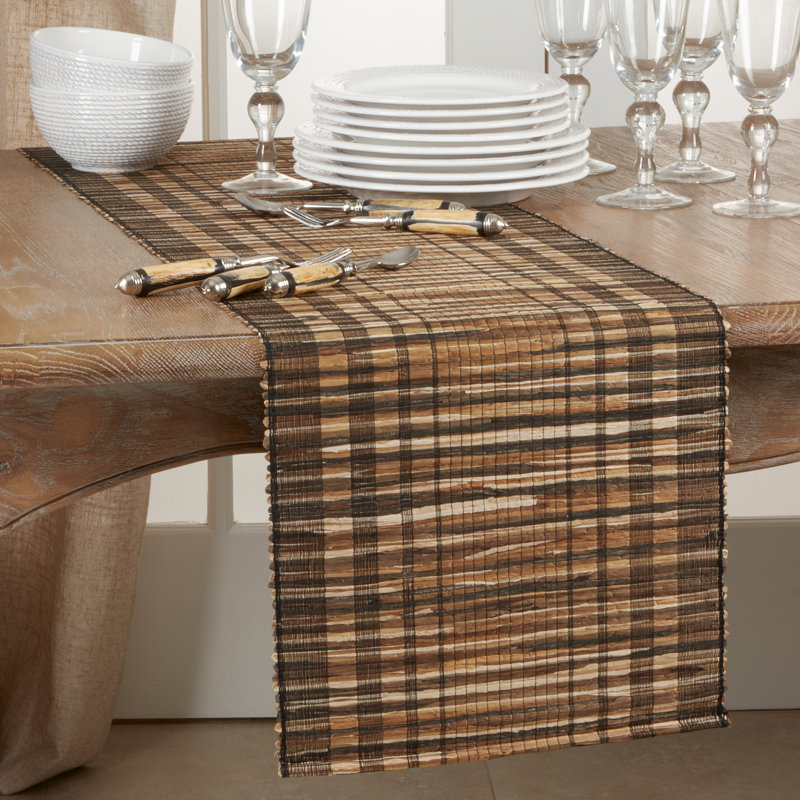 Dehaven Striped Table Runner, Black
