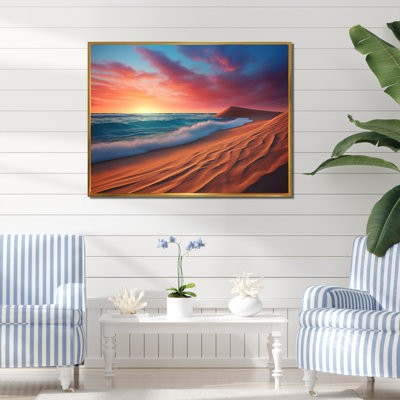 "Coastal Minimalisme" Photo encadrée sur toile