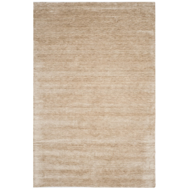Tapis en soie / coton tissé à la main Jessup, Rectangle 9 pi x 12 pi