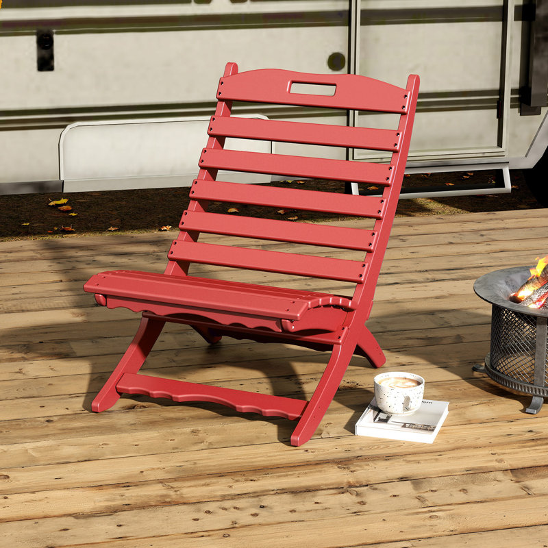 Chaises Adirondack pliantes pour l'extérieur, Rouge