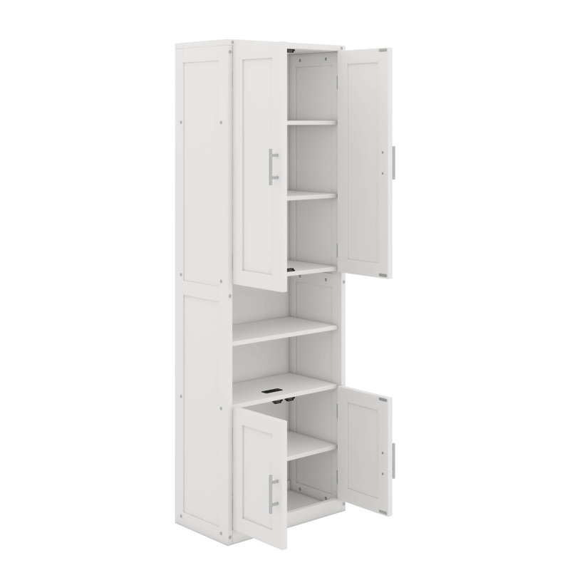 Queen-Sized Murphy Bed With Versatile Side Cabinet Including Storage Shelf And Desk Area