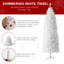 White Pencil Tinsel Artificial Christmas Tree-188617067