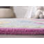 Tapis bleu en laine / coton touffeté à la main Claro-21773674