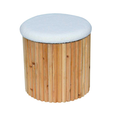 Tabouret d'appoint rembourré 16 po Raffaele