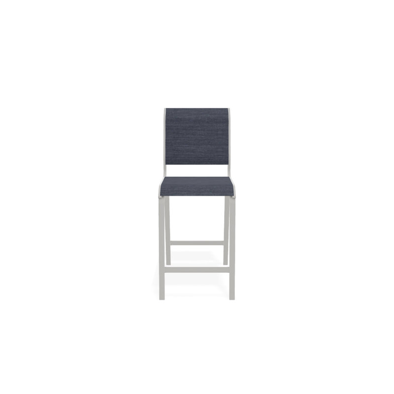 Tabouret de bar 26 po Holna, Neige texturée, Denim Augustine