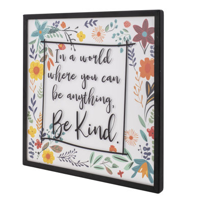 Mur encadré Be Kind 10H