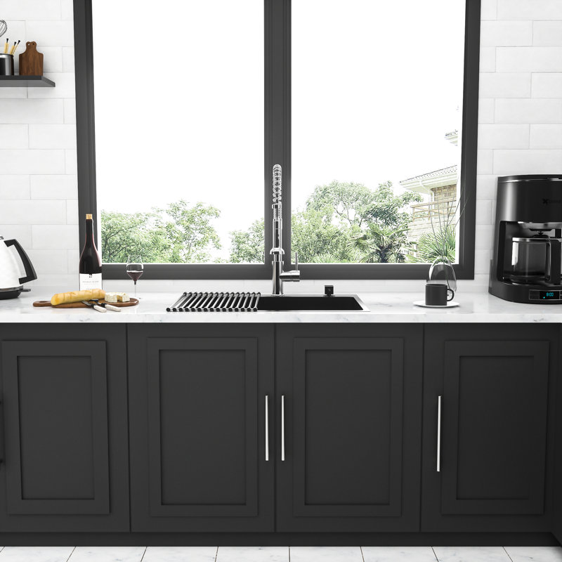 33" Gunmetal Black Kitchen Sink - 16 Gauge Stainless Steel With Advanced Resistance To Erosion 33X22 Inch Excellent Corrosion