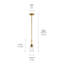 Mini-luminaire suspendu 1 lumière 11,25 "avec verre transparent 11,25"-733024573
