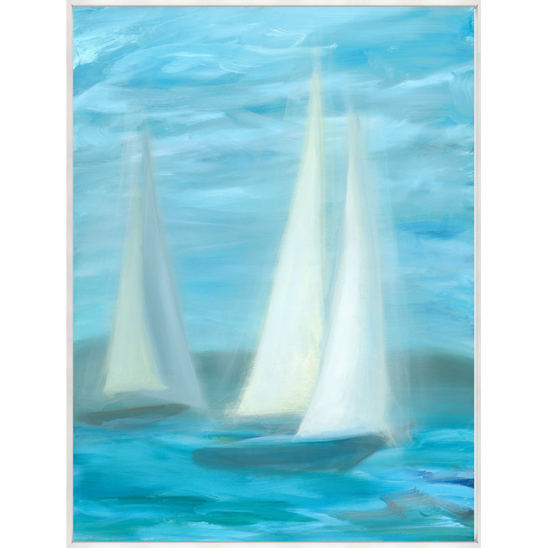 Sailboats II Painting by Ryan Brown