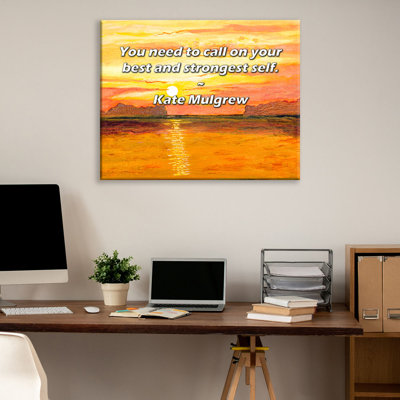 Astoria Grand Gallery Wrapped Canvas By Kate Mulgrew: "You need to call on your best and strongest se