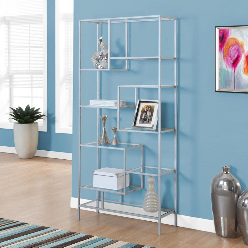 Tablettes de rangement ouvertes, Argent argent
