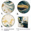 Impression sur toile encadrée sur fond bleu foncé et doré XX-105454137-105454142