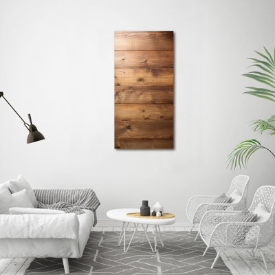 Wooden Background - Wrapped Canvas Print
