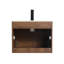 Meuble-lavabo mural 24 po avec lavabo flottant avec lavabo en céramique Leonia-583911680