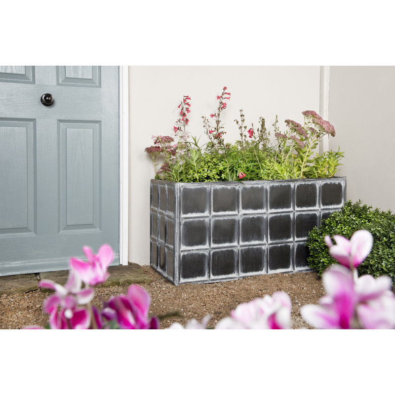 Downing Street Handmade Pot Planter, 50 cm H  ×  96  cm W ×  50 cm D, Antique Faux Lead