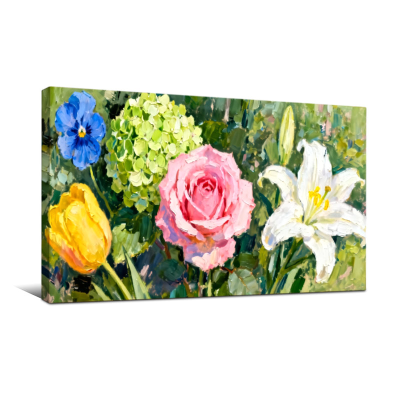 Plantes et fleurs, H 16 po x l 32 po