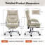 Office Desk Chairs With Foot Rest, Fully Reclining Ergonomic Executive Office Chair With Armrests, High Back Comfy Swivel Computer Chair With Wheels And Lumbar Support-1854089651