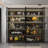 2-piece Display Cabinet With Glass Doors And Lights, Large Modern Storage Cabinet With 5-tier Shelves, Trophy Case For Collectibles For Living Room Home Office, Walnut-2029534828