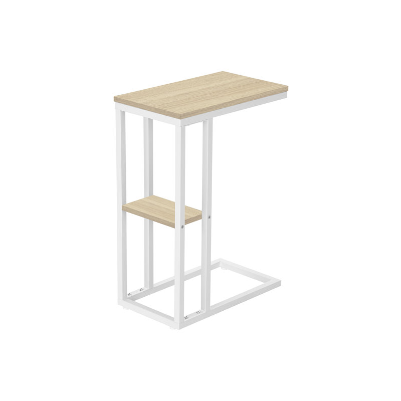 Shem End Table, Beige, 25.25" H x 10.25" W x 18.25" D