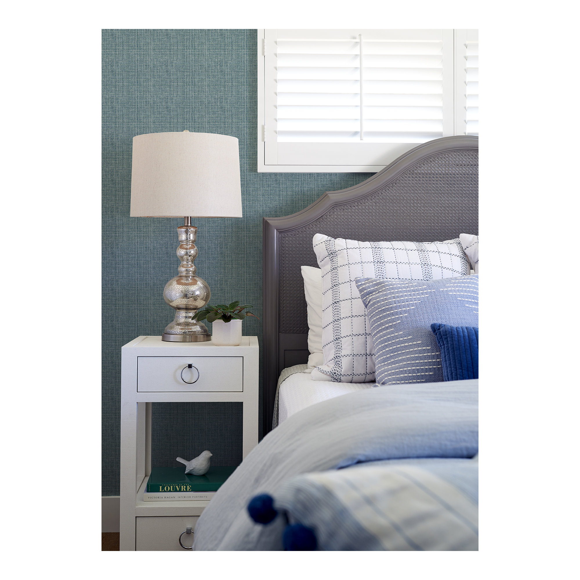 Quartney Wallpaper, Blue