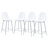 Modern Minimalist Transparent Ghost Bar Stool with Sleek Metal Legs (Set of 4)-1919339617-1919339619