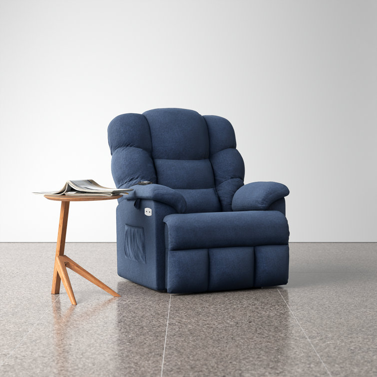 Anyri Lay Flat Dual Motor Power Recliner Lift Chair with Power Adjustable Headrest, Infinite Position, Fabric Upholstered