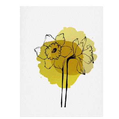 Jaune daffodils, reproduction d’art