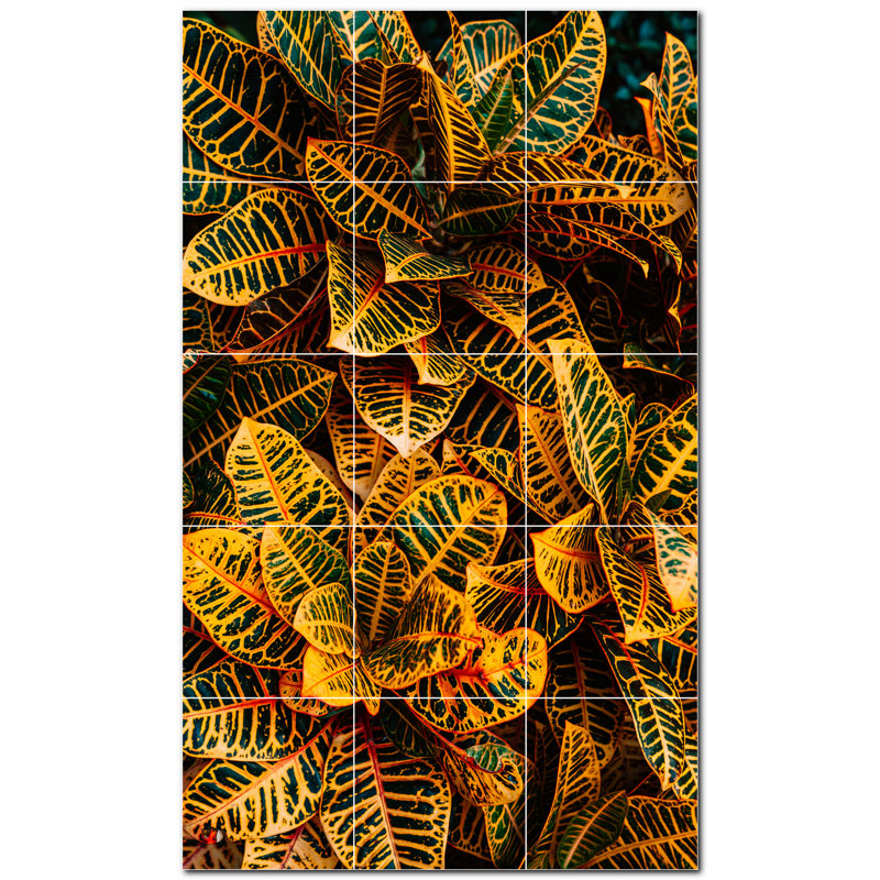 Carreau de céramique décorative 18 po x 30 po PT501021: 6 po x 6 po (ensemble de 15)