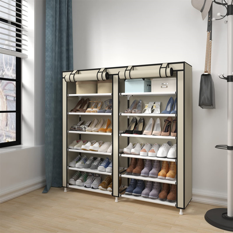36 Pair Stackable Shoe Rack