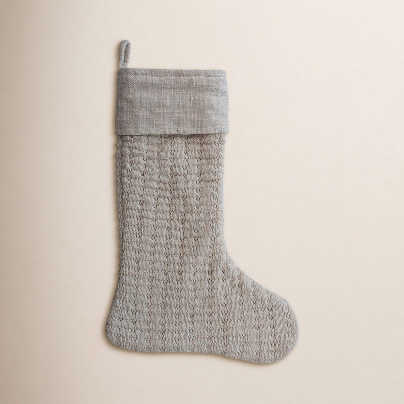 Knit Slub Cuff Stocking