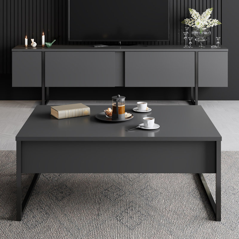 Tahana Sled Coffee Table, Black