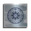 Luxe Rose Art «Brushed Midnight Blue Compass Rose» «Brushed Midnight Blue Compass Rose» par Bluebird Barn