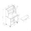 Chariot à micro-ondes Chariot utilitaire avec tablettes à huche Support à épices mobile sur roulettes verrouillables-1895130941