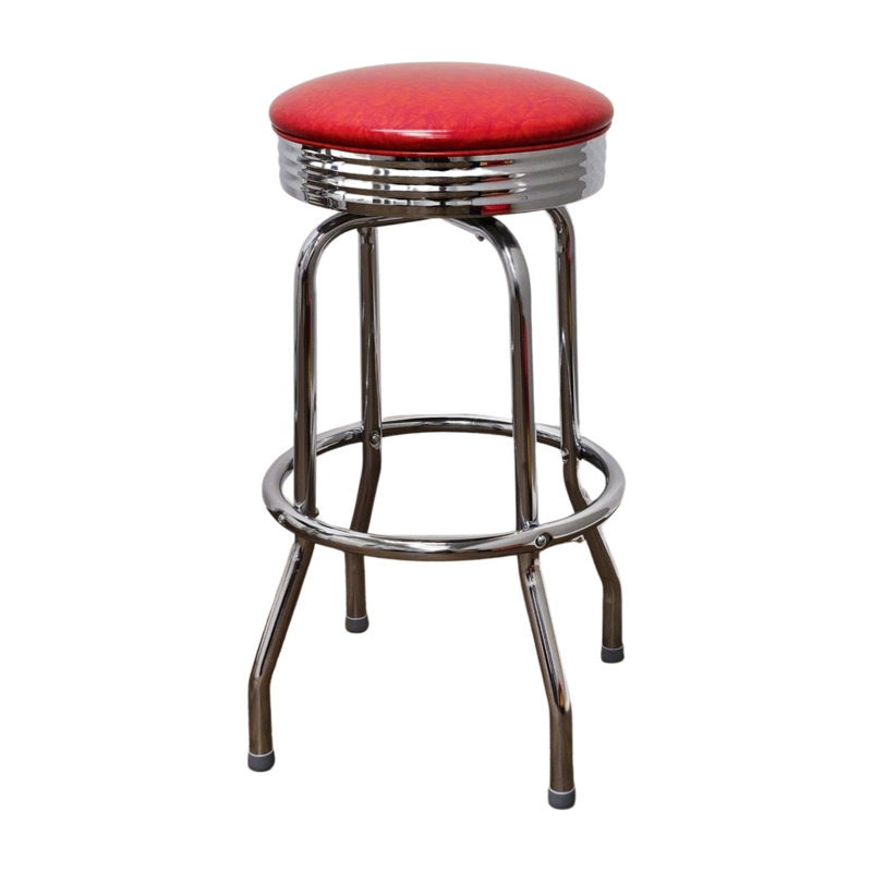 Tabouret tournant 30 ", Rouge